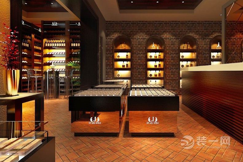 最新烟酒店装修效果图大全2015